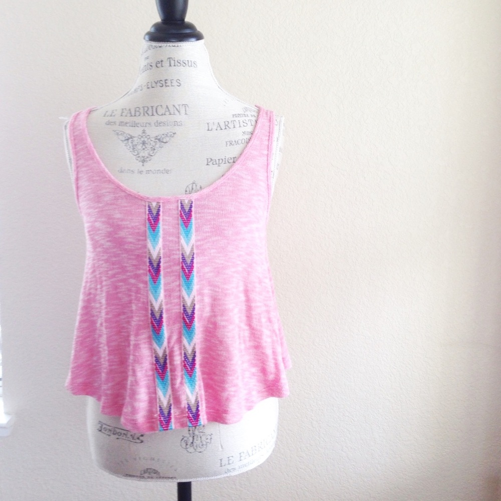 NWOT "Cotton Candy" pink knit tank top